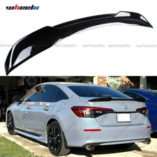 For 2022-2025 Honda Civic 4Door Si Factory Style Trunk Spoiler Wing Gloss Black