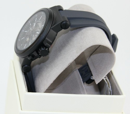 NEW AUTHENTIC MICHAEL KORS DYLAN GRAY BLACK AUTOMATIC SILICONE MENS MK9026 WATCH - Picture 2 of 12