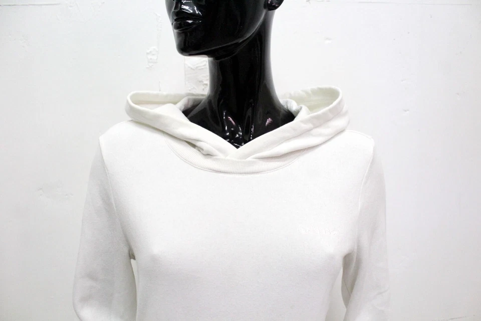 Adidas Sudadera con Capucha Mujer Talla 44 Sudadera Algodón Blanco Logo - Imagen 2 de 4