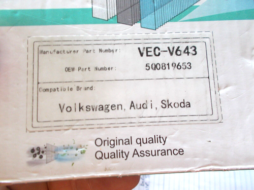 New Vehicle Cabin Filter VEC-V643 VW Audi Replaces OEM 5Q0819653 - Picture 2 of 3
