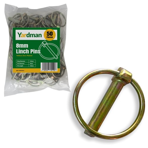 YARDMAN Lynch Pin Set 50Piece 8mm Linch Pins Trailer Tractor Safety Pins eBay