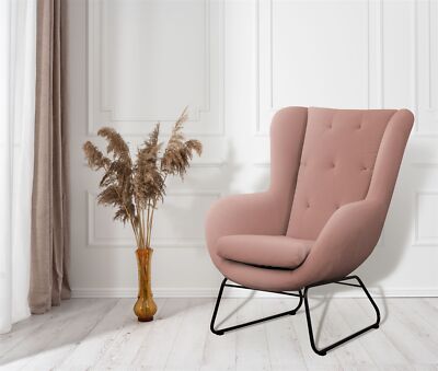 Sessel Designersessel ARTEMIS in Stoff Kronos Altrosa