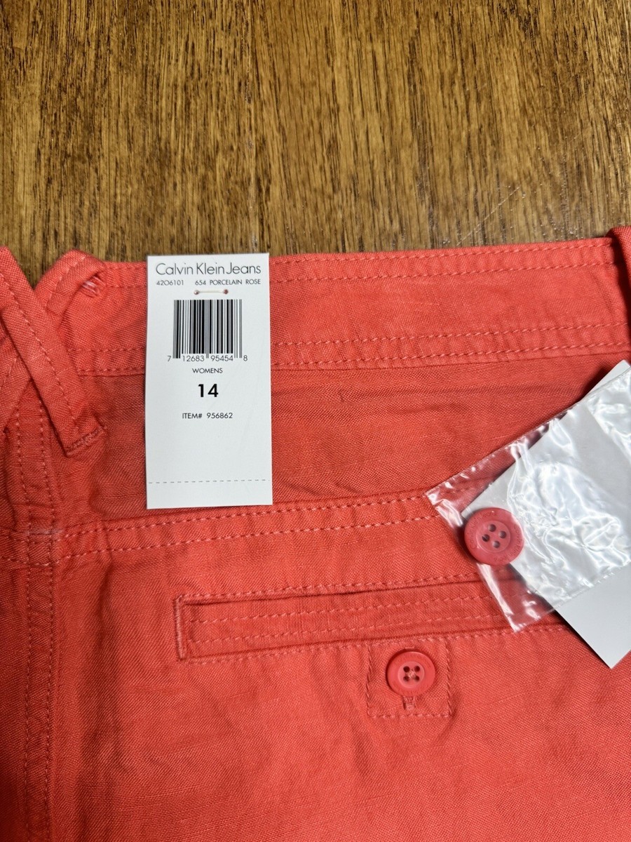 Calvin Klein Women's Shorts Porcelain Rose Size 14 Brand New | eBay