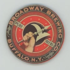 Broadway Brewing Company - Beer Coaster - Buffalo New York