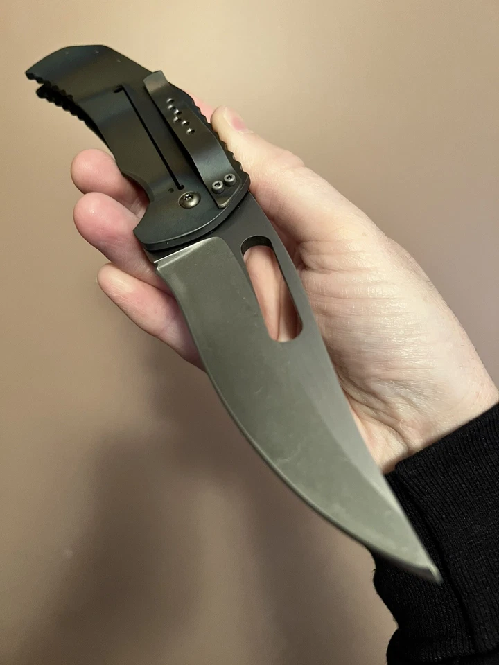 Mikkel Willumsen Full Custom Blondie Folding Knife RARE - Image 2 of 4