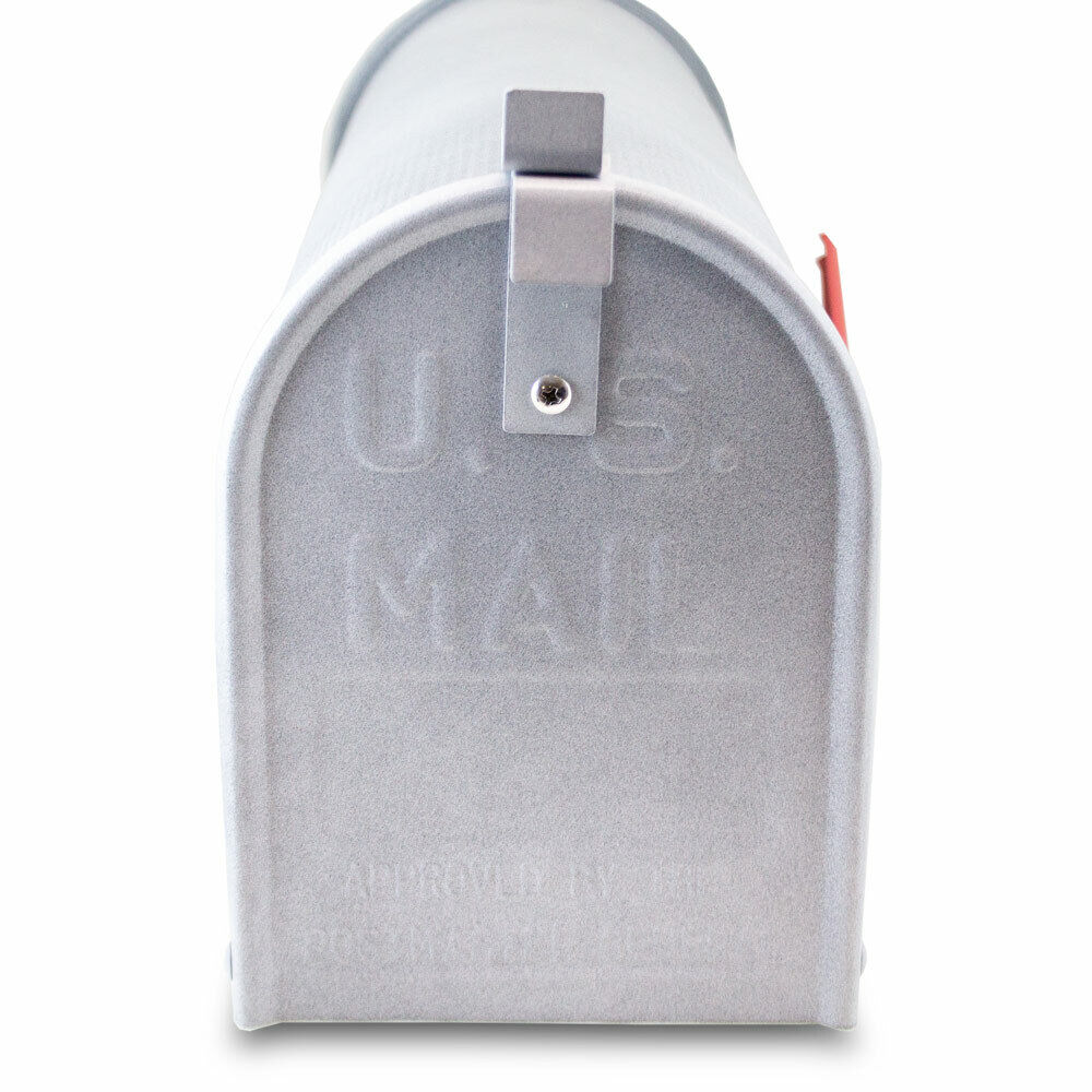 BITUXX US Mailbox Amerikanischer Briefkasten Grau Beton Optik Wandbriefkasten