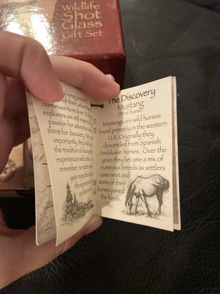 American Expedition Horse Shot Glasses Mustang Set Of 2 Horses American Mustangs - Image 4 of 4