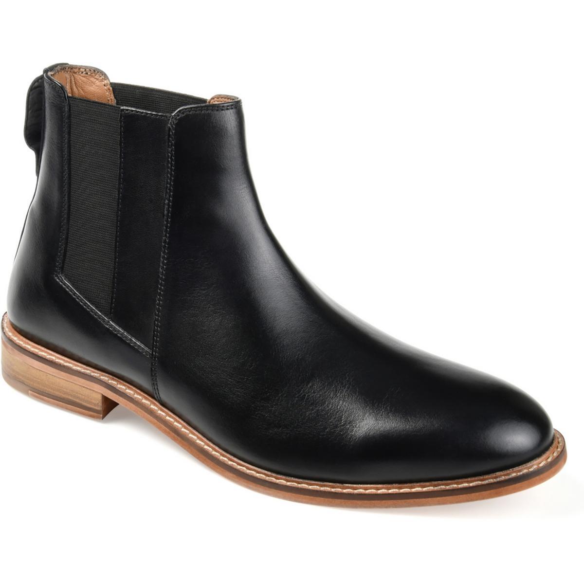 Мужские ботинки Челси Thomas - Vine из кожи Корбин с тиснением, BHFO 0896