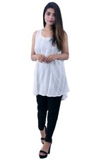 pinkshow present cotton schiffli casual wear dress for women