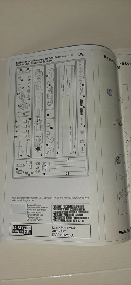 HOBBY KITS MISTER CRAFT 1/500 H.M.S. "HARVESTER" S-98 3°SERIE KIT MONTAGGIO - Immagine 3 di 4