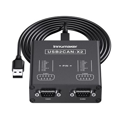 Dual Channels USB to CAN Converter for Raspberry Pi5/4/Pi3B+/Pi3/Pi Zero(W)/J...
