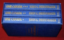 Prime Minister Canada John Diefenbaker 3 Book Memoirs Box Set All Signed 