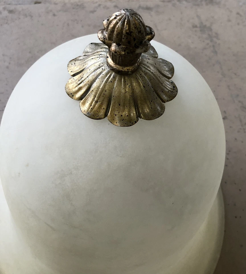 Lámpara de araña ámbar oro repuesto globo pantalla de vidrio grande Foto 3 de 4