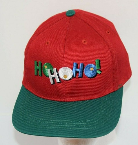 Christmas Holiday Snapback Hat HO HO HO 
