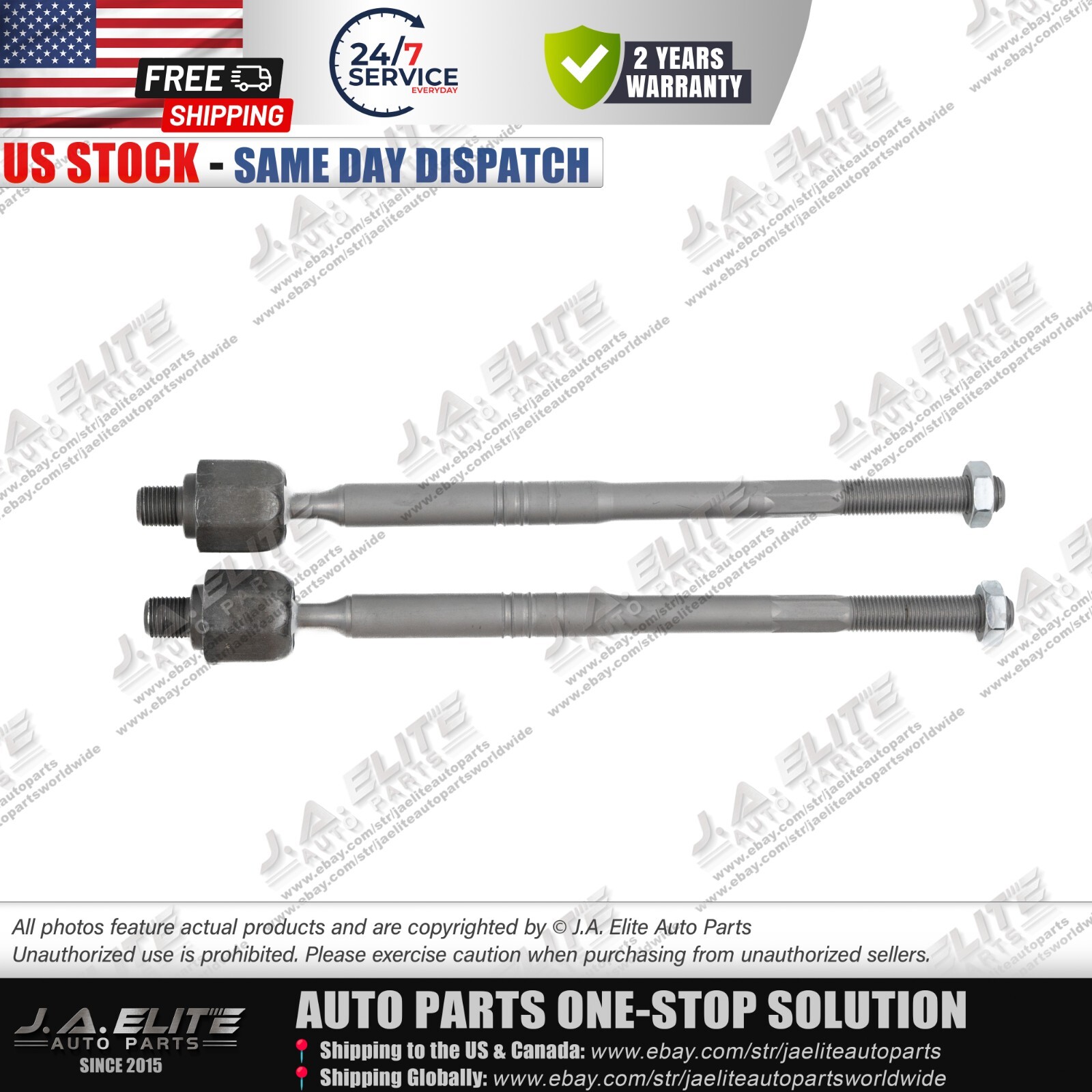 2pcs Inner Steering Tie Rod Ball Joint fits Aston Martin Rapide AD43-3200-AC
