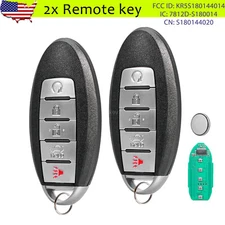 2 For 2013 2014 2015 Nissan Altima Maxima 5B Smart Remote Car Key Fob S180144020