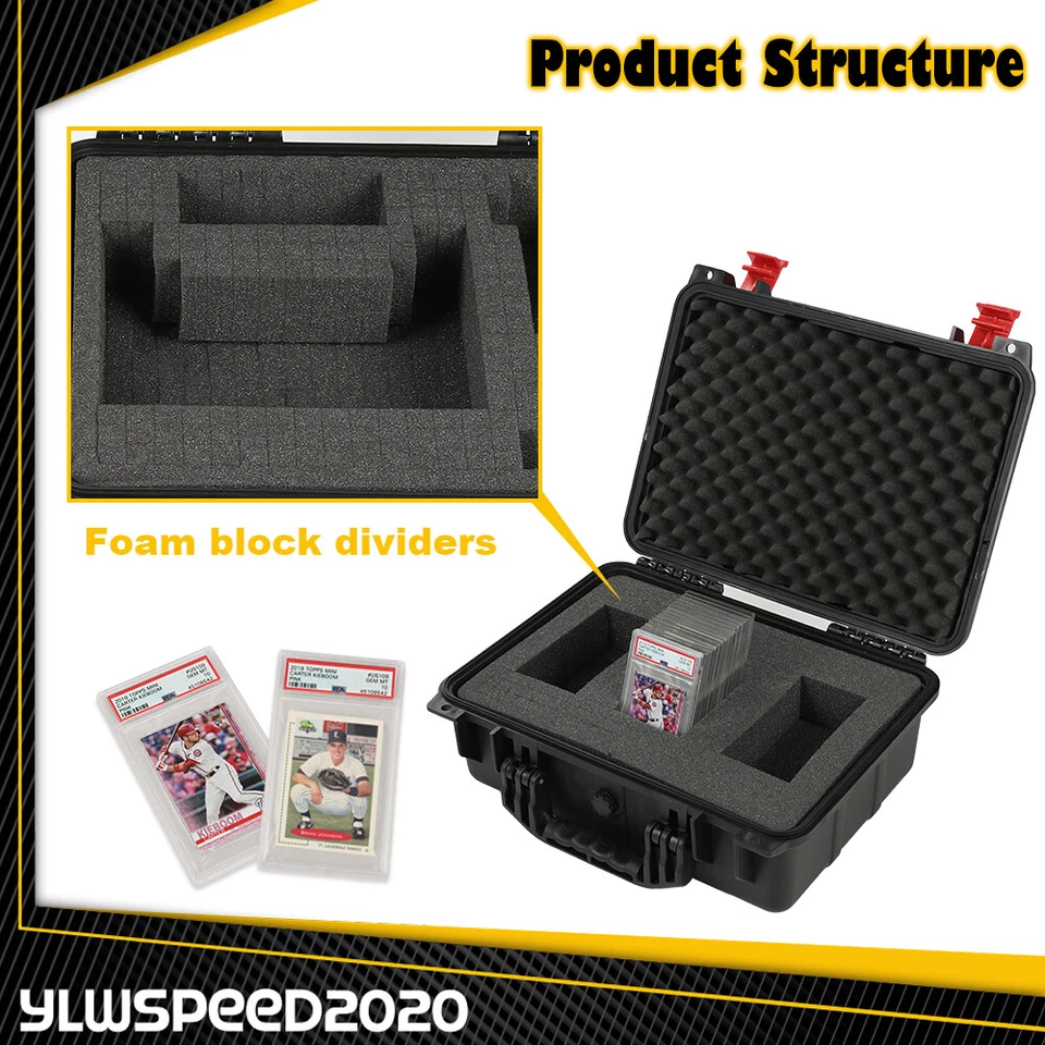 50CT 150CT Weatherproof Graded Card Storage Box Case Slab Holder & Protector New - Image 4 of 4