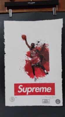 Michael Jordan サイン入り写真 23 Michael Jordan 23, Supreme, limited EdiPrint, 22 x 15 in. Signed