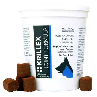 Krillex Joint Formula & Omega 3 Krill Oil for Dogs & Cats - Glucosamine for D...
