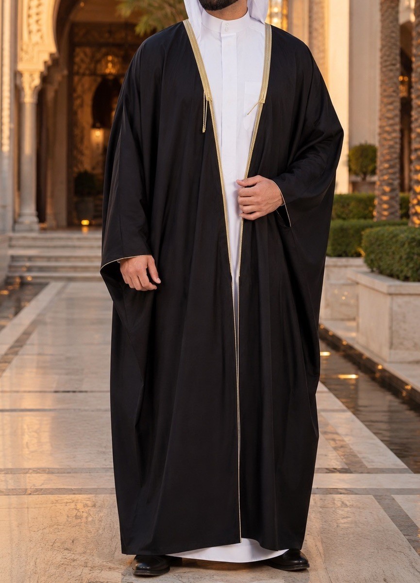 Amazing Best Quality Men's Islamic Arabian Cloak Bisht thobe Eid Abaya