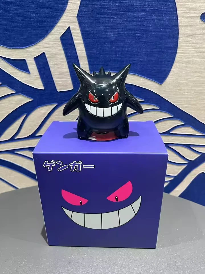 Action Figure Pokémon Gengar Black e Viola 8cm STATUA DA COLLEZIONE Anime - Immagine 3 di 4
