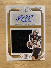 2025 National Treasures Collegiate Brady Cook College Silhouette Signatures #/99