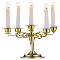 Kandelaber Kerzenhalter Gold 5-Armig Metall 27Cm KerzenstäNder Hochzeit Esstisch