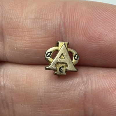 Vintage Alpha Phi Mini Badge Lapel Pin Sorority Tiny Small