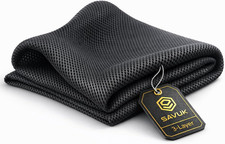 Speaker Grill Cloth Fabric 3D Mesh Acoustic Box Cover Replacement 20" X 59" Blac