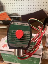 ASCO Red Hat Solenoid Valve Two-Way Coil 120VAC 1/2" NPT 5-150 PSI