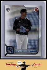 Edward Cabrera 2022 Bowman #78 Miami Marlins / Cubs RC Baseball Card NM Rookie. rookie card picture