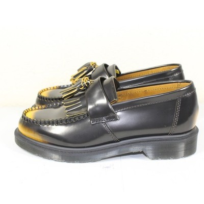 Dr. Martens Black Leather Tassel Loafers with Yellow Fade Doc Martens Change Color with Wear | TikTok main image 4