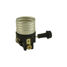 3-Way Lamp Socket , UL Listed Turn Switch Knob Low/med/hi/Off Incandescent ...