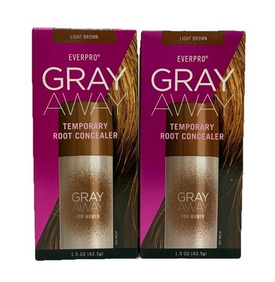 Everpro Gray Away Temporary Root Concealer - Light Brown - Lot Of 2