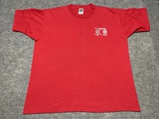 LUCENT Technologies SWB At&T Employee VTG FOTL Red Single Stitch Shirt Bell Labs