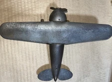 WYANDOTTE ANTIQUE TOY PLANE DETROIT LOCKHEED VEGA PRESSED STEEL AIRPLANE -1930's