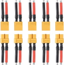 5 Pairs XT60 Plug Female and Male Connector w...