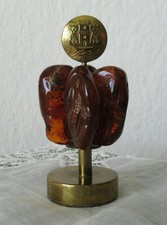 ALTES VITRINENSTÜCK - 4 GROSSE NATUR-BERNSTEINE