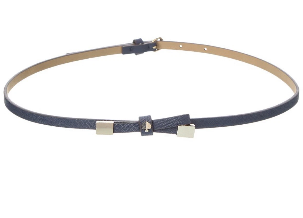 kate spade navy leather belt with gold-tone buckle Kate Spade Belts for Women | Online Sale up to 60% off | Lyst main image 3