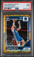 2024 Donruss Optic Stephen Curry #155 Gold International /10 PSA 9 🔥 Must Have