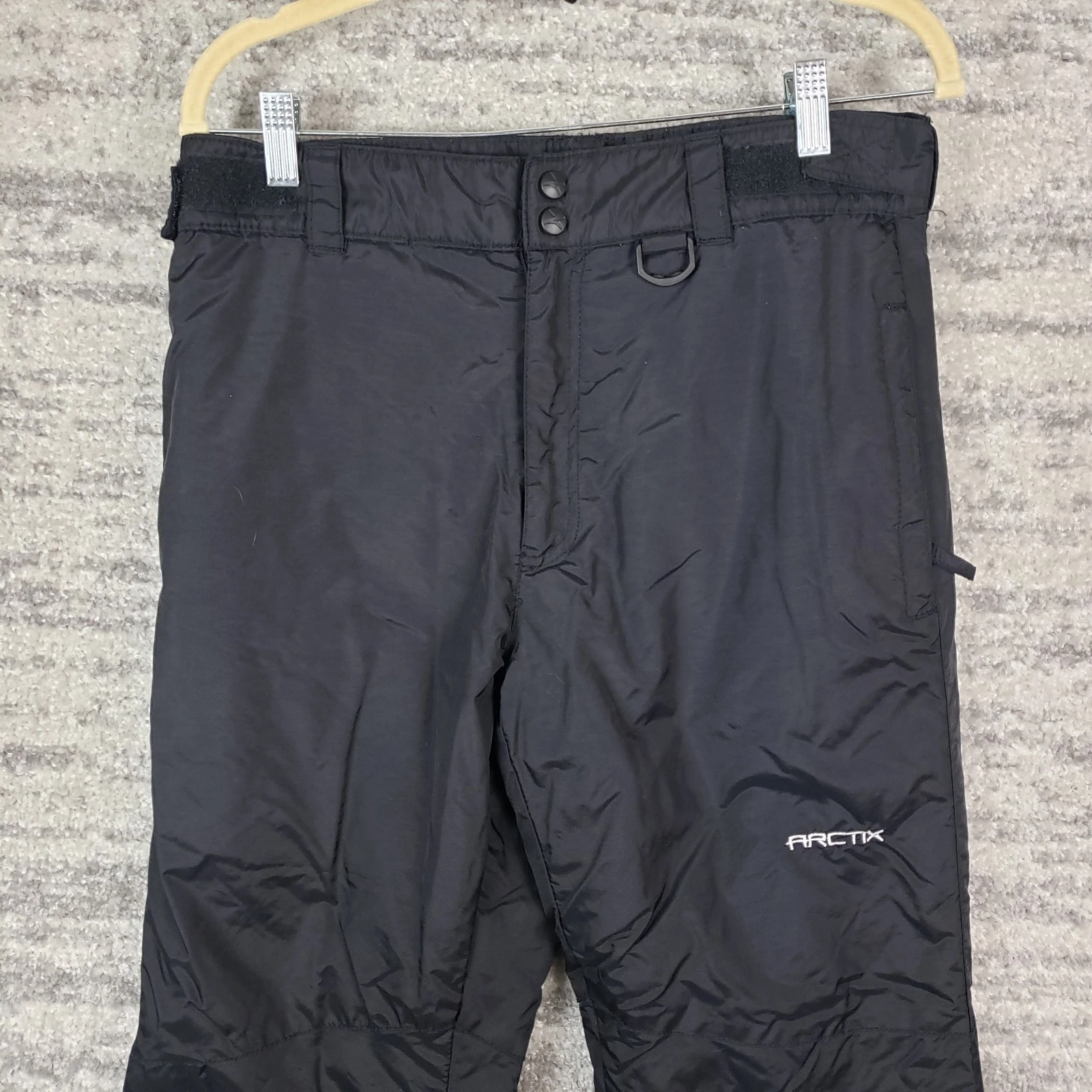 Arctix Snow Pants Mens Small Black Winter Straight Measure 31x29