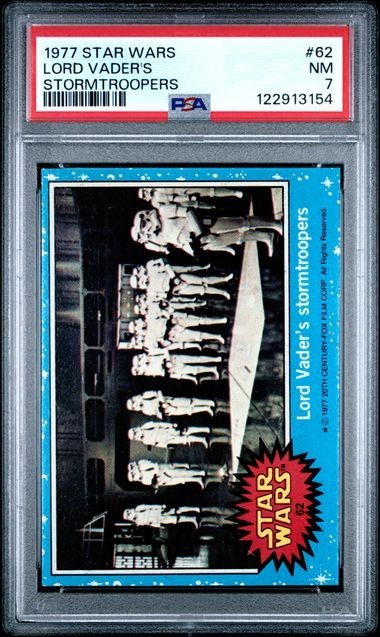 1977 Topps Star Wars #62 Lord Vader's Stormtroopers PSA 7 NM