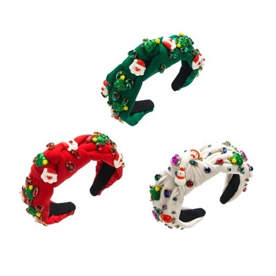 Christmas Knotting Hairbands Girls SPA Wash Face Headband Female Hair Decors