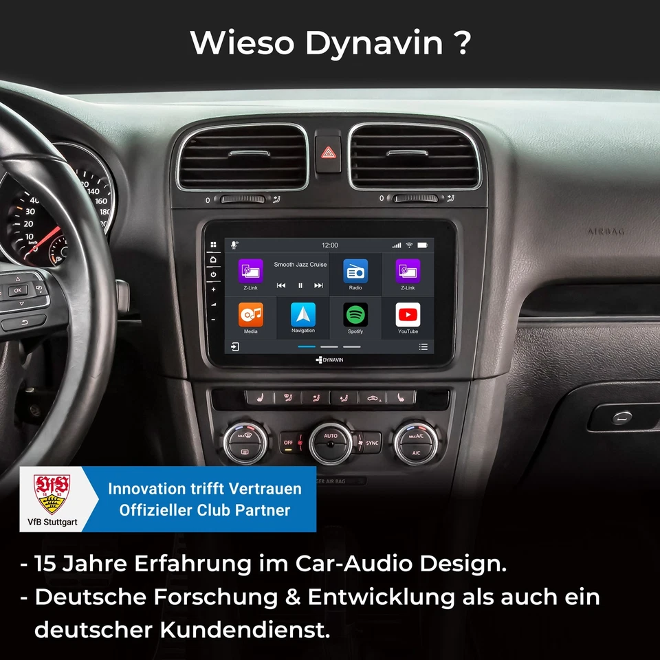DYNAVIN Autoradio Navi für VW Passat Golf Tiguan Skoda mit Carplay Android Auto - Bild 2 von 4