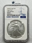 2025(P) Silver Eagle Eagle Privy NGC MS70 Early Releases Blue Label