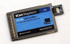 3Com 10/100 LAN CardBus Fast Ethernet PC Card with XJACK 3CXFE575CT