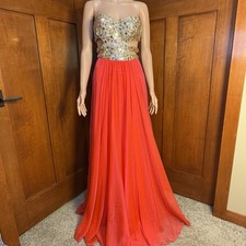La Femme Size 0 Embellished Cut Out Formal Dress