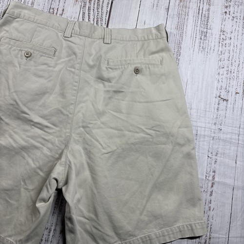 Y2K GAP RELAXED MEN'S SHORTS SIZE 33 TAN CHINO PLEATED 2000 - Picture 6 of 17