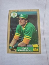 1987 Topps - Jose Canseco #620. Error Card Red Line Down The Right Side 