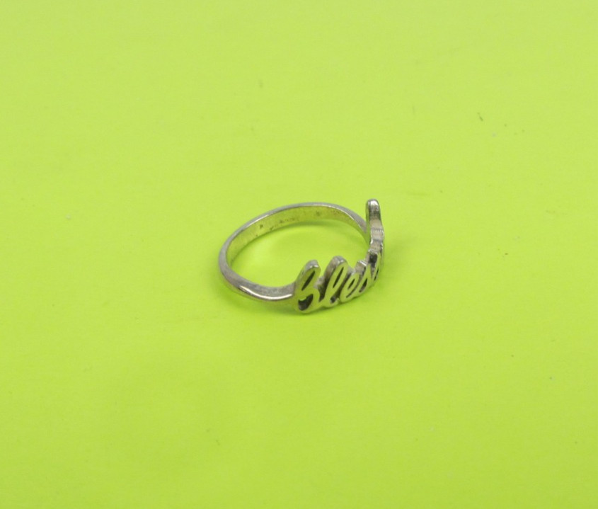 James Avery Ring "blessed" ~ Religious Solid 925 … - image 5